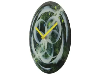 Tafelklok Nextime dia 20cm groen glas Cosmo Green Tafel - 6