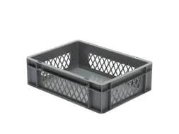 Euronorm-Stapelbak 10l H X L X B 120x400x300mm Grijs