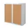Roldeurkast HxBxD 1040x1100x415mm 2 Oh Romp Wit Front Beuken
