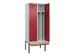 locker met bank,voor scheiding van kleding,HxBxD 2120x800x815mm,2vak