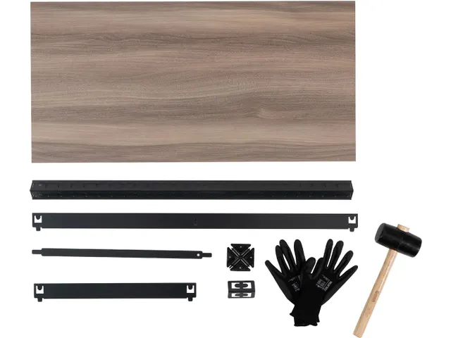 Etagère AVASCO Maxi 176x90x45cm 5 tablettes noir