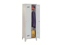 locker,HxBxD 1850x600x500mm,2vak,vak B 300mm,RAL7035,front RAL6011