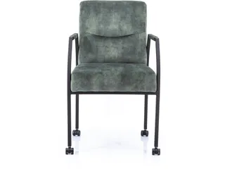 Vergaderstoel Albany Hunter Velours Zwart 4-poots frame - 1