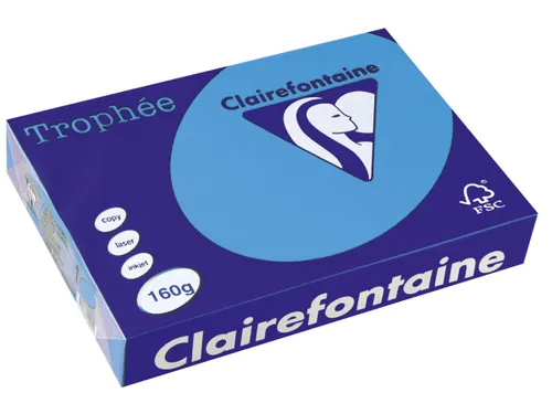 Trophée Intens Gekleurd papier A4 160 gram 250vel Koningsblauw