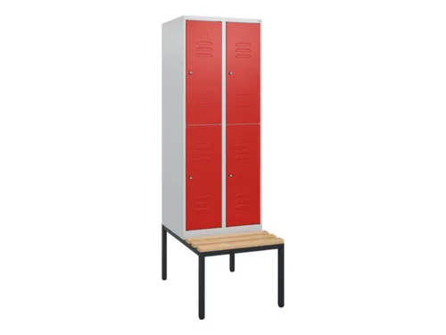 Dubbeldekse dekenkist,HxBxD 1950x600x815mm,2x2vak.,vak B 300mm