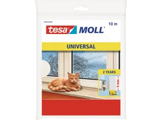 Moll Universal tochtstrip 10mx9mm wit - 1