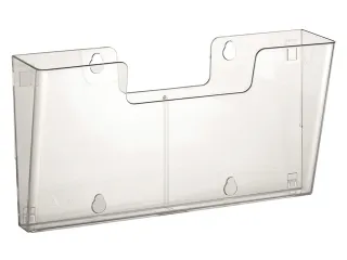 Folderhouder Europel 4x A4 wand liggend koppelbaar transparant - 4