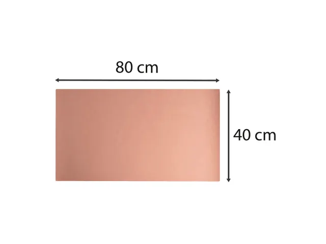 Onderlegger PU 40x80cm nude/grijs