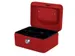 Geldkist Quantore 150x115x80mm rood