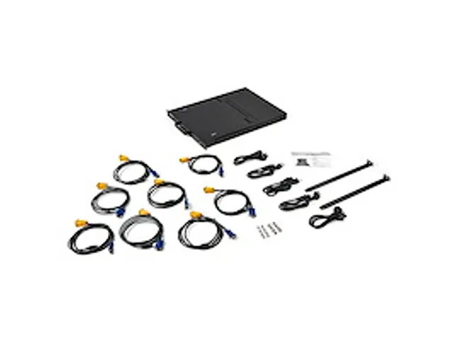 8 port KVM Rack Console met 1,8m Lange Kabels 17 inch Lcd