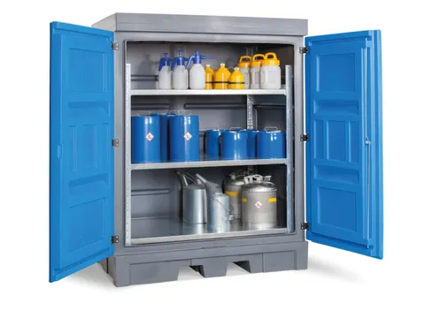 PE-vatenkast,v. aquatox./agressieve stoffen,HxBxD 1980x1560x1080mm