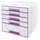 Ladenblok Leitz WOW Cube 5 laden wit/paars