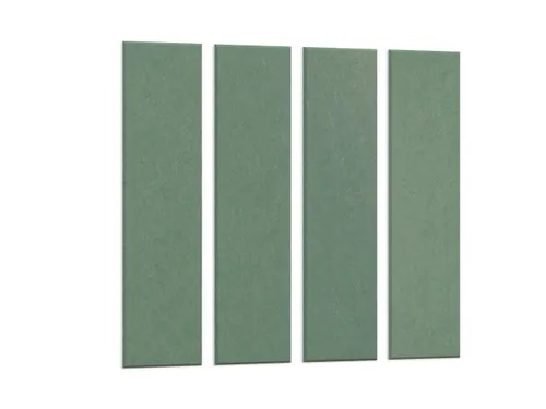 Akoestische PET-vilt wandtegels 30x120cm Petrol Groen 4 Stuks