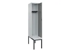 locker met bank,HxBxD 2120x400x815mm,1vak,vak B 400mm,cilinderslot