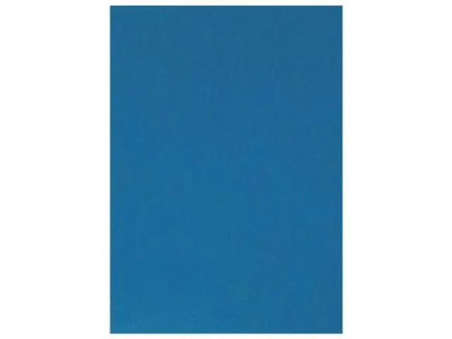 Dekblad A4 Blauw Lederlook 250 Grams Pak 100 Stuks