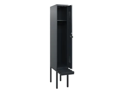 locker met bank,HxBxD 1950x300x815mm,1vak,vak B 300mm,draaigrendel