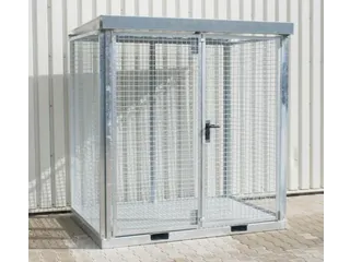 gasflessendepot,v. 45xØ 230mm fles,HxBxD 2260x2115x1570mm,m. deksel - 1