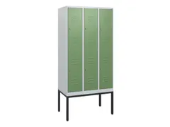 dubbeldekse locker,HxBxD 1950x900x500mm,3x2vak.,vak B 300mm,cil.-slot