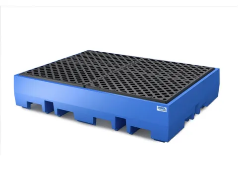 PE-opvangbak,v. 2xeuropalette,opvangvol. 440l,HxBxD 350x1720x1300mm