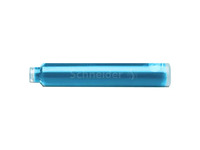 Inktpatronen Schneider pastel IJs Blauw doos 6st.