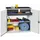 Gereedschapskast 1000x1000x513mm 2legborden 3laden Ral7035