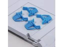 Sluitclips V. Euronorm-Bak. Schuifsluiting Blauw