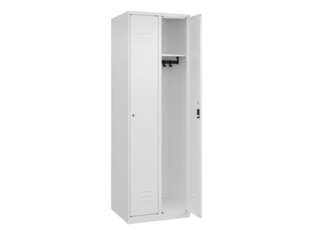 locker,HxBxD 1850x600x500mm,2vak,vak B 300mm,cil.-slot,staand op vloer