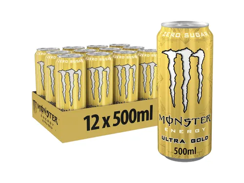 Energiedrank Monster ultra gold suikervrij blik 500ml