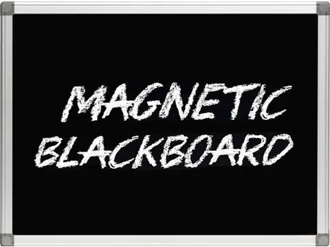 Magnetisch krijtbord Zwart met aluminium frame 60x90cm