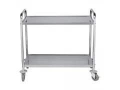 Caterchef RVS Serveerwagen met 2 bladen 83x50cm 40kg