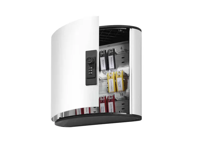 Armoire à clés Durable à combinaison 18 crochets