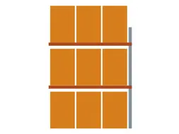 palletstelling,aanbouwveld,HxBxD 2700x2785x1100mm,vakl. 2970kg