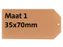 HF2 Label karton nr1 200gr 35x70mm chamois 1000stuks