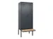 locker met bank,voor scheiding van kleding,HxBxD 2120x800x815mm,2vak