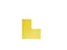 Etiquette De Marquage Au Sol Forme L 100x150mm Jaune