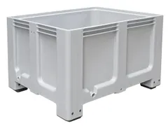 Stapelcontainer Pe Hxbxd 760x1200x1000mm 610 Liter 4Poten Grijs