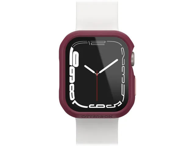 Case Eclipse Apple Watch Series 9/8/7 41mm bessen roze screenprotector