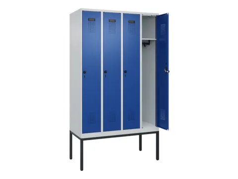 locker,HxBxD 2120x1200x500mm,4vak,vak B 300mm,draaigrendel