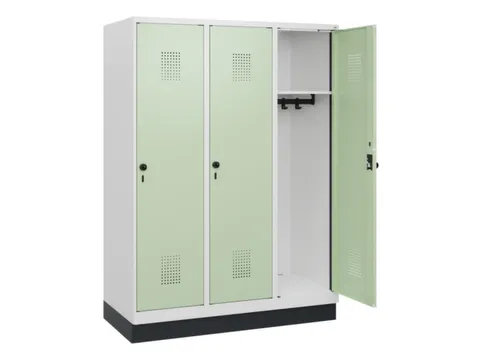 schoollocker,HxBxD 1630x1200x500mm,3vak,vak B 400mm,draaigrendel