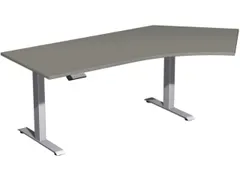 Av. régl. él. hauteur bureau d'angle HxlxP 730-1230x2166x1130mm