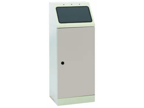 afvalverzamelaar zelfblussend 45 liter HxBxD 1000x400x300mm grijs