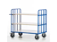 etagewagen,draagverm. 500kg,laadvl. LxB 1200x800mm,houtetage,RAL5010