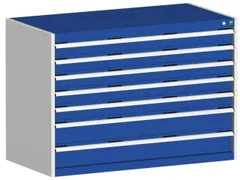 ladekast,HxBxD 900x1300x650mm,7lade(n),lade voor normale belastingen