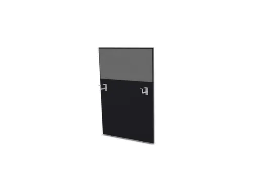 baliepaneel,v. bureau,aanbouw rechts,B 800mm,CC-zwart,BN8078-grijs
