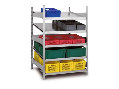 Kanban-stelling,grondveld,HxBxD 2000x1360x1263mm,vaklast 200kg