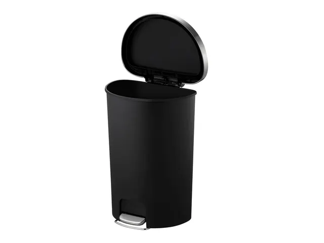 Hana pedaalemmer halfrond 55 Liter Zwart