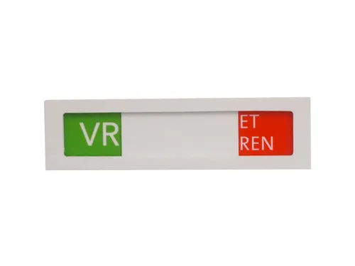 Premium Schuifbord Wit Niet Storen Groen Rood 150x40mm