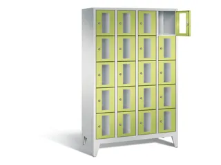 Lockerkast 1850x1190x500mm 4x5 vakken Cilinderslot Poten, RDS1108060 - 1