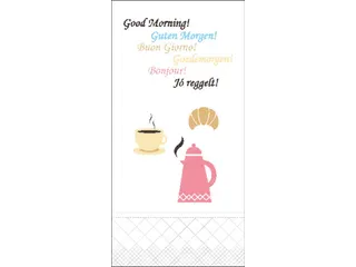 Tork 477302 Lunchservet Good Morning 33x33cm - 1