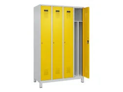 locker voor scheiding van kleding,HxBxD 1950x1200x500mm,4vak